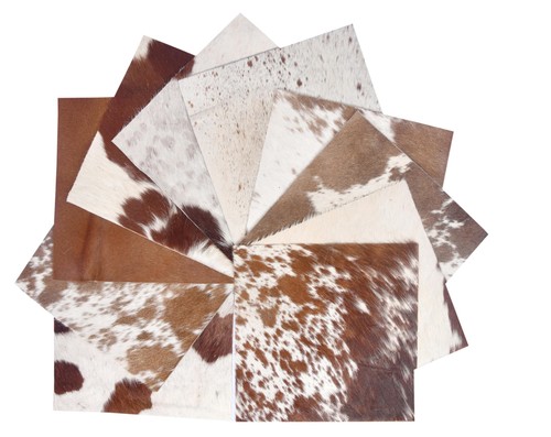 Pcs brown natural cowhide - pcs,
